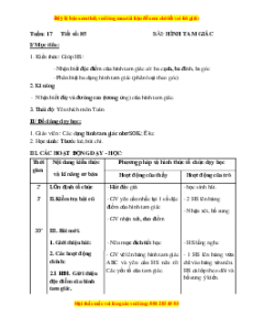 Giáo án Toán lớp 5 Học kì 2