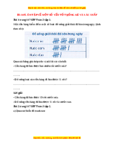 VBT Toán lớp 3 Bài 105 (Cánh diều): Ôn tập về một số yếu tố thống kê và xác suất