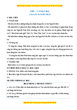 Giáo án Ngữ văn 10 Học kì 2 Kết nối tri thức