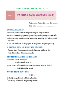 Giáo án Mĩ thuật 9 Chân trời sáng tạo