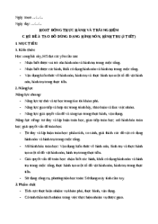 Giáo án Chủ đề 3: Tạo đồ dùng dạng hình nón, hình trụ Toán 9 Cánh diều