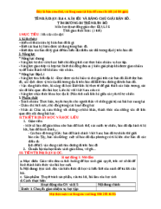 Giáo án Bài 4 Địa lí 6 Kết nối tri thức (2024): Kí hiệu và bảng chú giải bản đồ. Tìm đường đi trên bản đồ