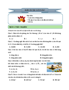 Bài tập cuối tuần Toán lớp 5 Cánh diều Tuần 7