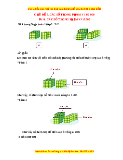 Giải Sgk Toán lớp 3 Bài 1: Các số trong phạm vi 10 000 (Cánh diều)