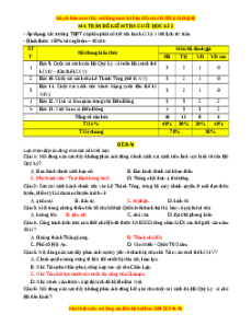Đề thi cuối kì 2 Lịch sử 11 Kết nối tri thức - Đề 3