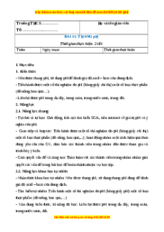Giáo án Thang pH Hóa học 8 Chân trời sáng tạo
