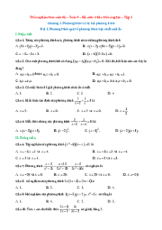 Bộ Trắc nghiệm Toán 9 Chân trời sáng tạo (cả năm) có đáp án