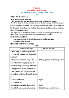 Giáo án Tuần 31 Tiếng việt lớp 1 Cánh diều