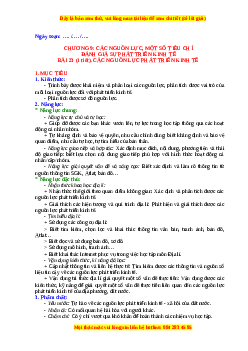 Giáo án Bài 23 Địa lí 10 Chân trời sáng tạo (2024): Nguồn lực phát triển kinh tế