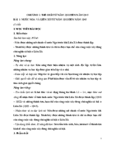 Giáo án Lịch sử 9 Chân trời sáng tạo (năm 2025) | Giáo án Lịch sử 9 mới, chuẩn nhất