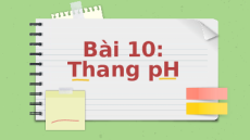 Giáo án Powerpoint Thang pH Hóa học - KHTN 8 Cánh diều