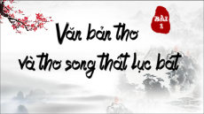 Giáo án Powerpoint Bài 1: Thơ và thơ song thất lục bát Ngữ văn 9 Cánh diều