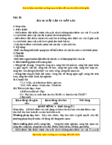 Giáo án Mắt cận và mắt lão Vật lí 9