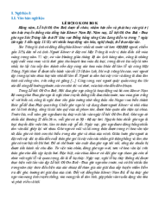 Ngữ liệu ngoài sgk lớp 10 phần Văn bản thông tin