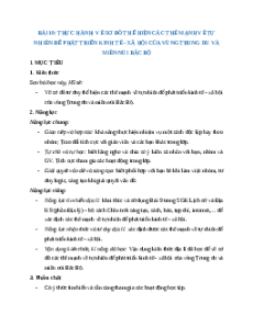 Giáo án Bài 10 Địa lí 9 Chân trời sáng tạo (2024): Thực hành