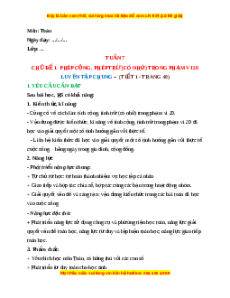 Giáo án Luyện tập chung (Trang 40) Toán lớp 2 Cánh diều