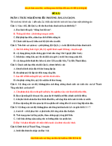 Đề thi Lịch sử 11 Cuối kì 2 Chân trời sáng tạo cấu trúc mới (Đề 4)