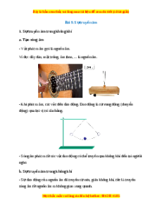 Lý thuyết Sự truyền âm KHTN 7 Cánh diều