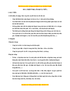 Giáo án Phép tính lôgarit Toán 11 Chân trời sáng tạo