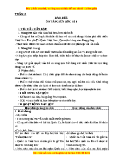 Giáo án Đạo đức lớp 3 Cánh diều: Ôn tập giữa học kì I