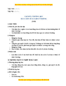 Giáo án Bài 5 Tự nhiên xã hội lớp 2 Cánh diều: Một số sự kiện ở trường học
