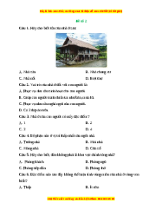 Đề thi giữa kì 2 Công nghệ 6 Cánh diều (Đề 2)