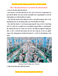 Lý thuyết KTPL 10 Kết nối tri thức Bài 7: Sản xuất kinh doanh và các mô hình sản xuất kinh doanh