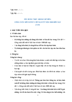 Giáo án Bài Thực hành chủ đề 4: Lịch sử 12 Kết nối tri thức