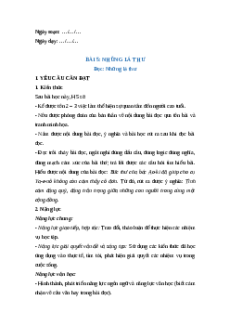Giáo án Bài 5: Những lá thư Tiếng Việt lớp 5 Chân trời sáng tạo