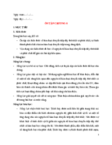 Giáo án Ôn tập chương 8 Hóa học 12 Chân trời sáng tạo