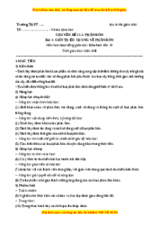 Giáo án chuyên đề Giới thiệu chung về phân bón Hóa 11 Cánh diều