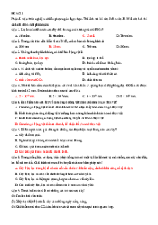 25 đề thi Tốt nghiệp Sinh học năm 2025 (có lời giải)