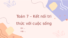 Giáo án Powerpoint Biểu đồ đoạn thẳng Toán 7 Kết nối tri thức