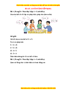 Giải Sgk Toán lớp 3 Bài 25: Luyện tiếp (tiếp theo) (Cánh diều)