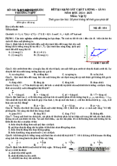Đề thi thử tốt nghiệp Vật lí 2025 Sở GD và DT Bình Phước
