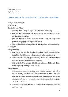 Giáo án Bài 20 Địa lí 12 Cánh diều: Phát triển kinh tế - xã hội ở Đồng bằng sông Hồng