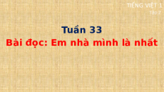 Giáo án Powerpoint Tập đọc: Em nhà mình là nhất Tiếng việt lớp 1 Cánh diều