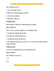 Trắc nghiệm Lực tương tác giữa các điện tích Vật lí 11 Kết nối tri thức
