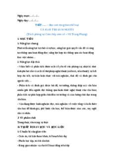 Giáo án Cái giá trị làm người Ngữ Văn 12 Chân trời sáng tạo