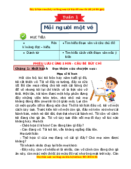 Bài tập cuối tuần Tiếng việt 4 Tuần 1 Kết nối tri thức (có lời giải)