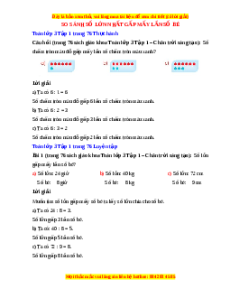 Giải Sgk Toán lớp 3 Bài 52: So sánh số lớn gấp mấy lần số bé (Chân trời sáng tạo)