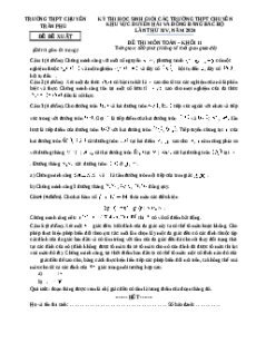 Đề thi HSG Toán 11 Trường THPT Chuyên Trần Phú - Hải Phòng