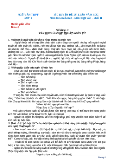 15 Chuyên đề lí luận văn học