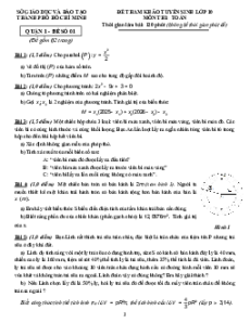 Bộ 39 đề thi thử vào 10 Toán năm 2026 TP.HCM