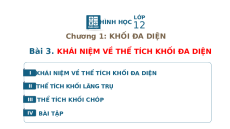 Giáo án Powerpoint Khái niệm về thể tích của khối đa diện Toán 12 Hình học