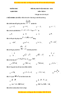 Đề thi cuối kì 1 Toán 8 Hà Nội trường THCS Marie Curie