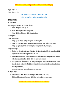 Giáo án Toán 8 Học kì 2 Kết nối tri thức