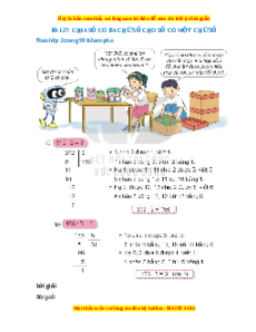 Giải Sgk Toán lớp 3 Bài 37: Chia số có ba chữ số cho số có một chữ số (Kết nối tri thức)