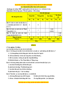 Đề thi giữa kì 2 Lịch sử 11 Chân trời sáng tạo - Đề 3