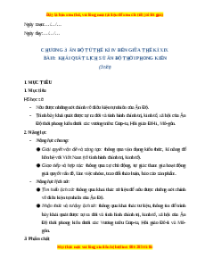 Giáo án Bài 8 Lịch sử 7 Cánh diều (Phiên bản 2): Khái quát lịch sử Ấn Độ thời phong kiến
